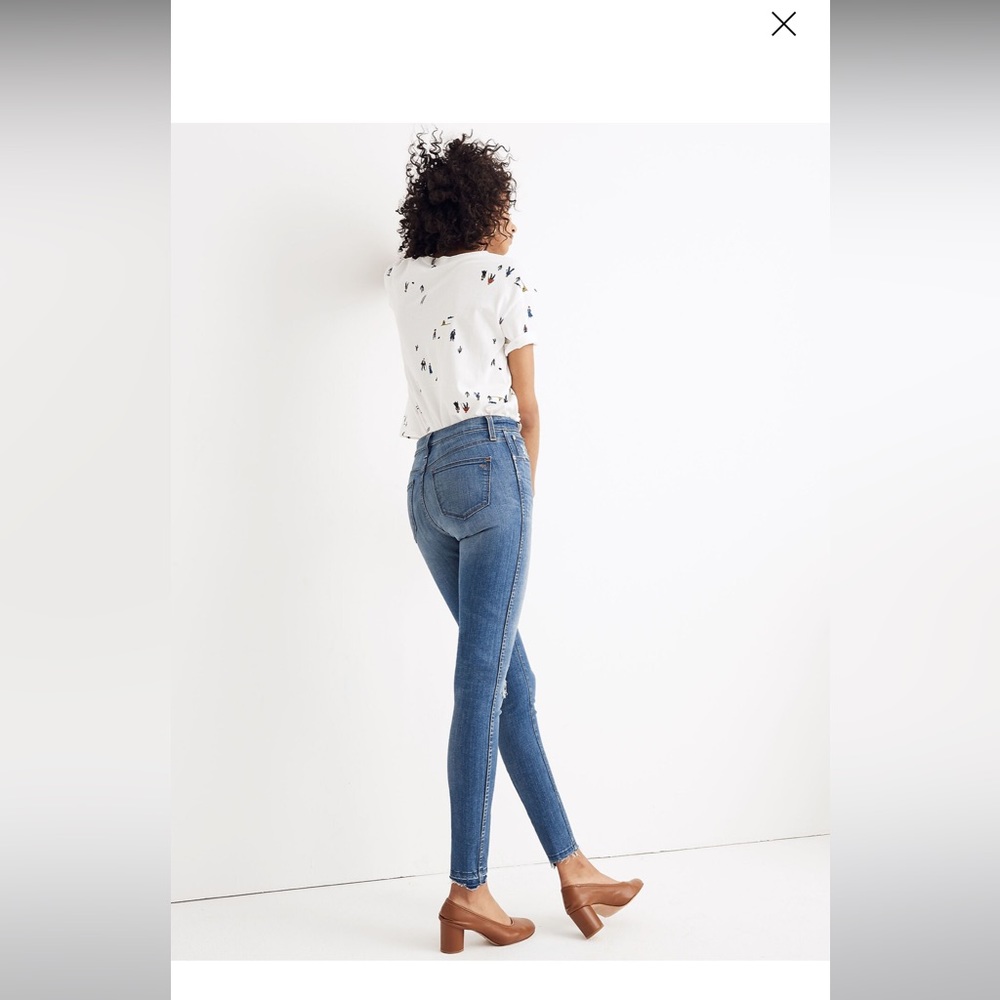 Madewell 10" High-Rise Skinny Jeans: Drop Step-Hem Edition